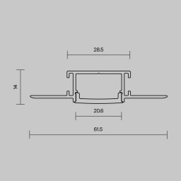 Профиль Maytoni Technical 636003
