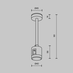 Стойка Maytoni Technical TRA156C-IPCL1-PT