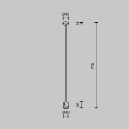 Стойка Maytoni Technical TRA159C-IPC1-PT