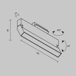 Светильник на шине Maytoni Technical TR223-1-12WCCT-W-W