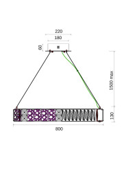 Подвесная люстра Fluorite FL1068-8P