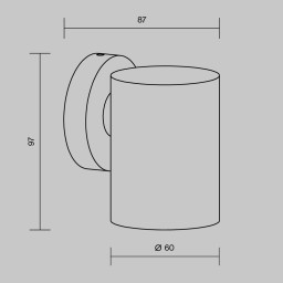 Светильник настенный Maytoni O493WL-01W
