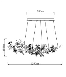 Подвесная люстра Fluorite FL1095-24P