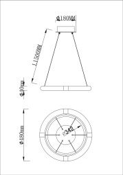 Подвесная люстра Fluorite FL1097-5PC
