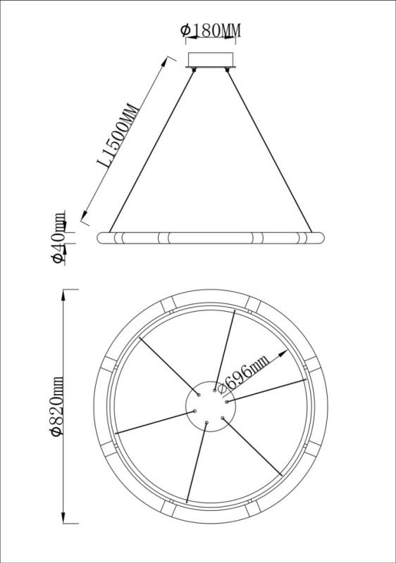 Подвесная люстра Fluorite FL1097-8PC