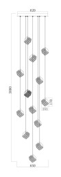 Подвесная люстра Fluorite FL1148-13N
