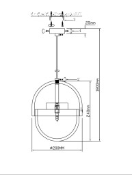 Подвесной светильник Fluorite FL1022-1P