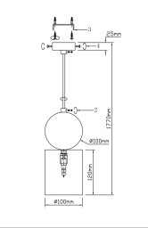 Подвесной светильник Fluorite FL1025-1P
