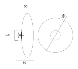 Бра Fluorite FL1020-1WM