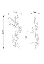 Бра Fluorite FL1098-3WL