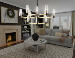 Люстра на штанге Ambrella Light LH55515
