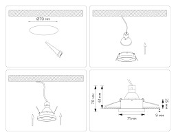 Встраиваемый светильник Ambrella Light TN102802