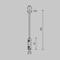 Стойка Maytoni TRA158C-D1-PT