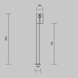 Садово-парковый светильник Maytoni O494FL-L10B3K