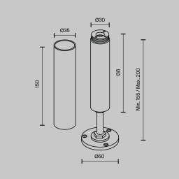 Крепеж Maytoni Technical CA025BA-B