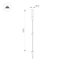 Грунтовый светильник Arlight 050683