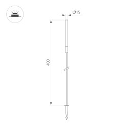 Грунтовый светильник Arlight 050681
