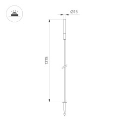 Грунтовый светильник Arlight 050684