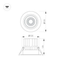 Встраиваемый светильник Arlight 057756