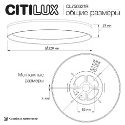 Накладной светильник Citilux CL750321R