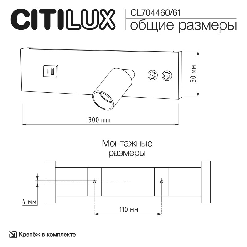 Спот Citilux CL704460