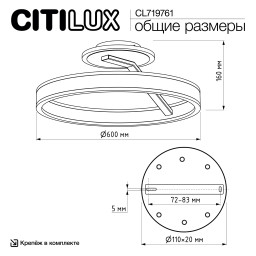 Накладной светильник Citilux CL719761