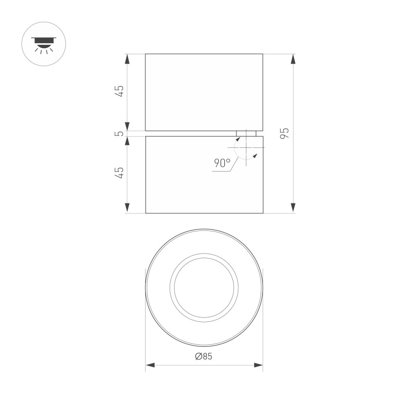 Спот Arlight 058614