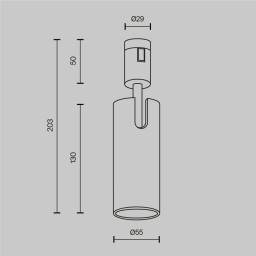 Светильник на шине Maytoni Technical TR144-1-12W3K-W-PT