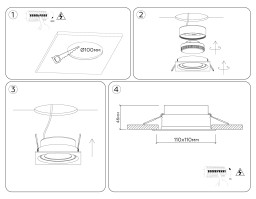 Встраиваемый светильник Ambrella Light TN6657