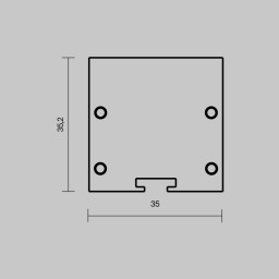 Заглушка профиля Maytoni Technical 642039