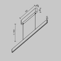 Линейный светильник Maytoni Technical P109PL-36W2.7-6K-W