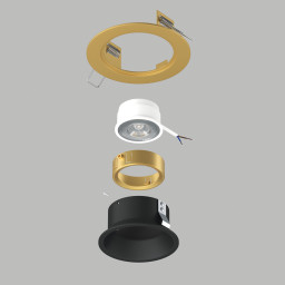 Встраиваемый светильник Lightstar D61307GMOD
