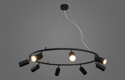 Подвесной светильник Crystal Lux RIVO SP8 BL