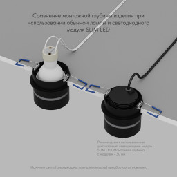 Влагозащищенный светильник Denkirs DK2404-BK