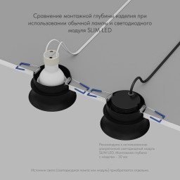 Влагозащищенный светильник Denkirs DK2403-BK