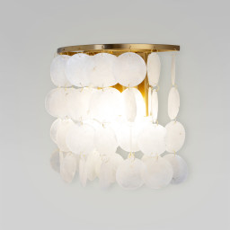 Бра Eurosvet 60084/2 латунь/перламутр