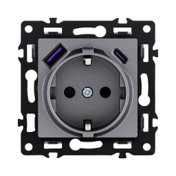 Розетка KOLLINGER AS-016GY