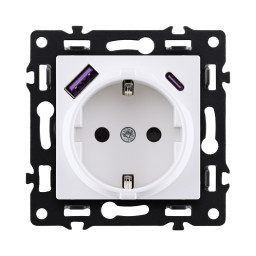 Розетка KOLLINGER AS-016WH