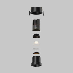 Встраиваемый светильник Maytoni DL116-10W-3K-B