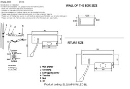 Бра Crystal Lux ELQI AP11W LED WH