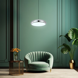 Подвесной светильник Escada 10304/1LED Black/Chrome