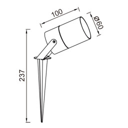 Грунтовый светильник Mantra 9288