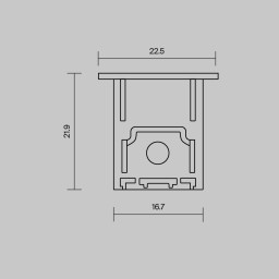 Заглушка профиля Maytoni Technical 642051