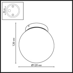 Уличный светильник Odeon Light 7124/1C