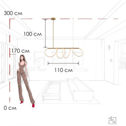 Подвесной светильник LOFT IT 10388P/A Brass