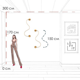 Бра LOFT IT 10388W Brass
