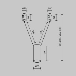 Светильник на шине Maytoni Technical TR157-1-12W3K-PT