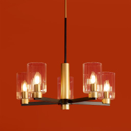 Люстра на штанге Freya FR2051CL-05BBS