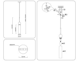 Подвесной светильник Ambrella Light LH53256
