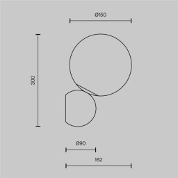 Бра Maytoni MOD048WL-01G